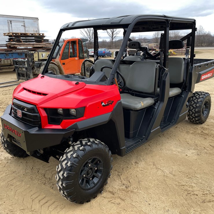 #600 • 2020 Polaris Gravely ATLAS JSV Job Site Crew Cab UTV (Sells with Bill of Sale Only)
