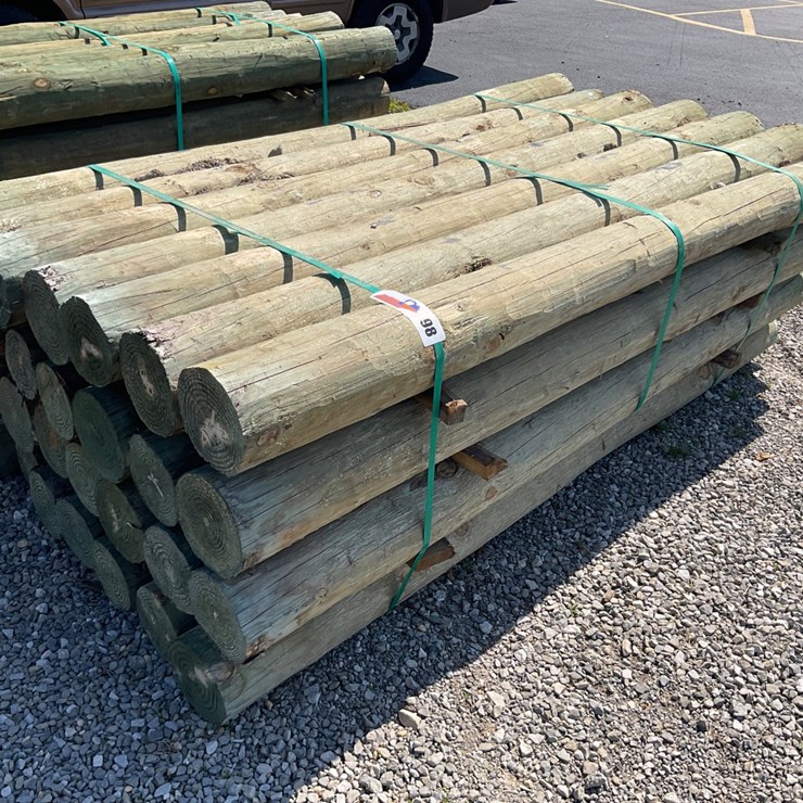 #98 • 6”x7’ Treated Wooden Fence Posts