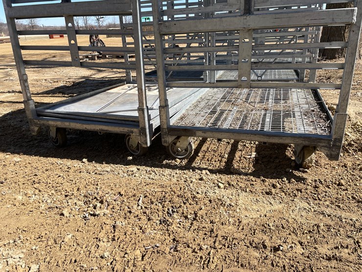 #3965-•-(6)-metal-greenhouse-rolling-racks-image-13