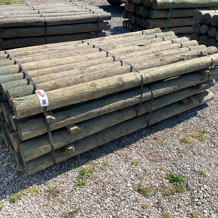 #96 • 4”x7’ Treated Wooden Fence Posts