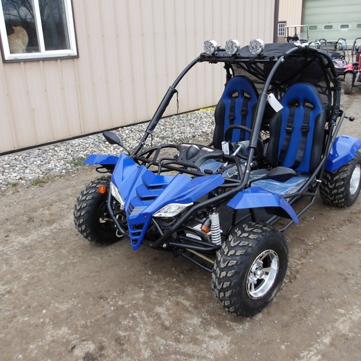 #7387 • Blue Apollo Jaguar Deluxe GO KART 200