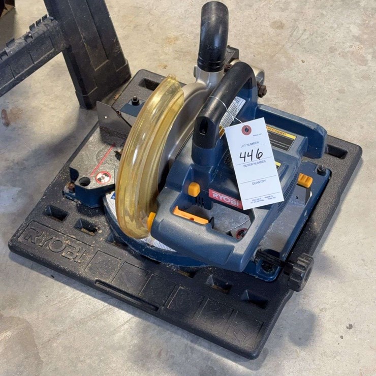 Ryobi Chop Saw with Saw Horse