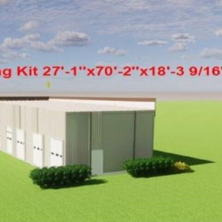 UNUSED Meta Steel Buildings 27 Ft x 70 Ft x 18 Ft