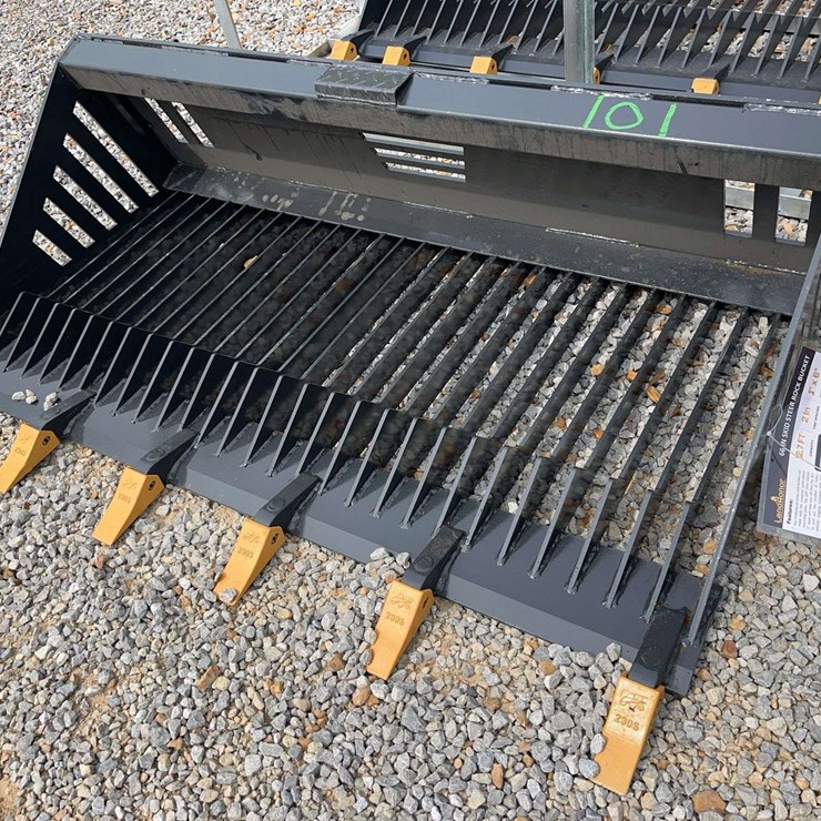 Land Honor Skid Steer Rock Bucket, 66"