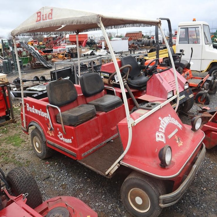 Budweiser Racing Harley Davidson Golf Cart