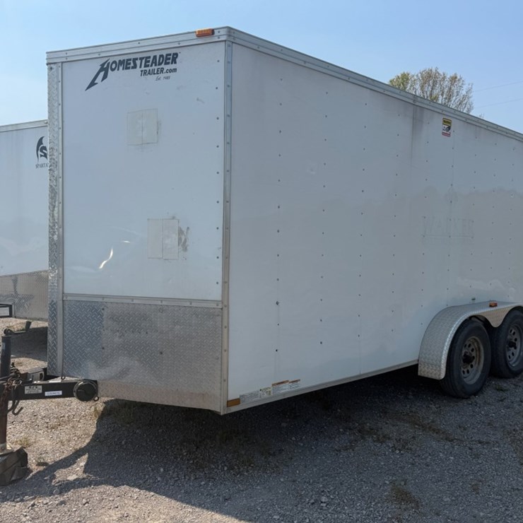 #31726 • 2015 HOMESTEADER PATRIOT 7’ X 16’ TANDEM AXLE ENCL