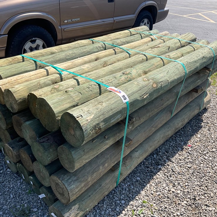 #99 • 6”x7’ Treated Wooden Fence Posts