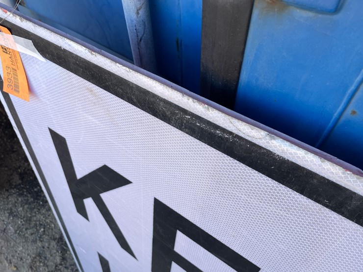 #3933-•-retired-white-fiberglass-road-sign-image-9