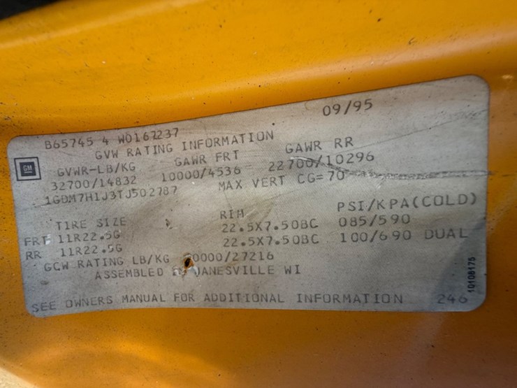 #31743-•-1996-gmc-c7h-single-axle-dump-truck-image-31