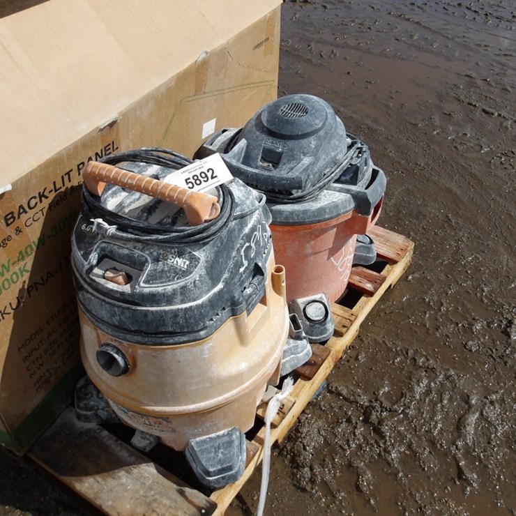 #5892 • (2) Shop Vacs