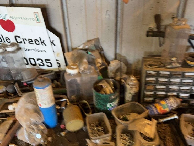 workbench-with-power-smart-drill-press-and-various-tools-image-5