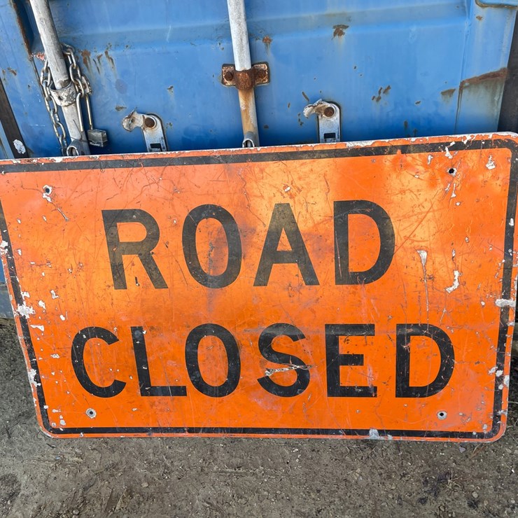 #3931 • Metal Retired Road Sign