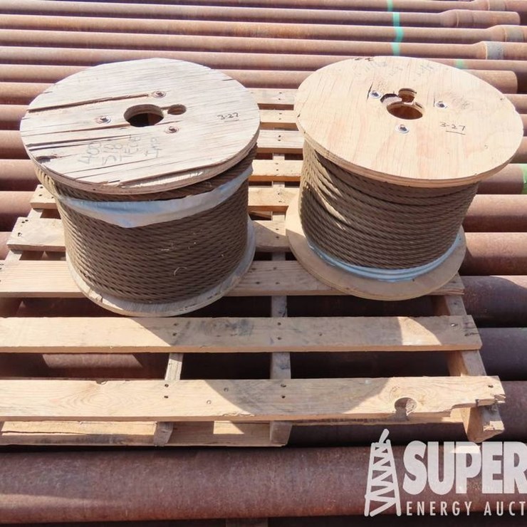 (3-27) (2) Spools of 5/8" Wire Rope, EA w/ 400' NO...