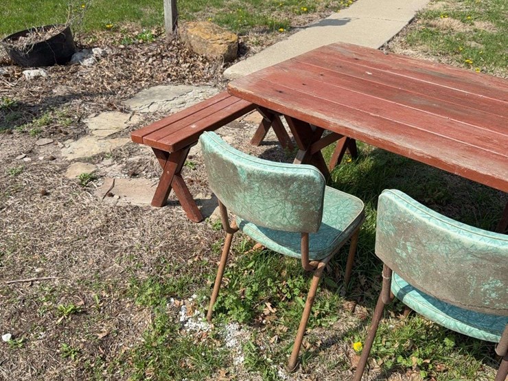 eight-foot-table-with-benches-and-chairs-image-2