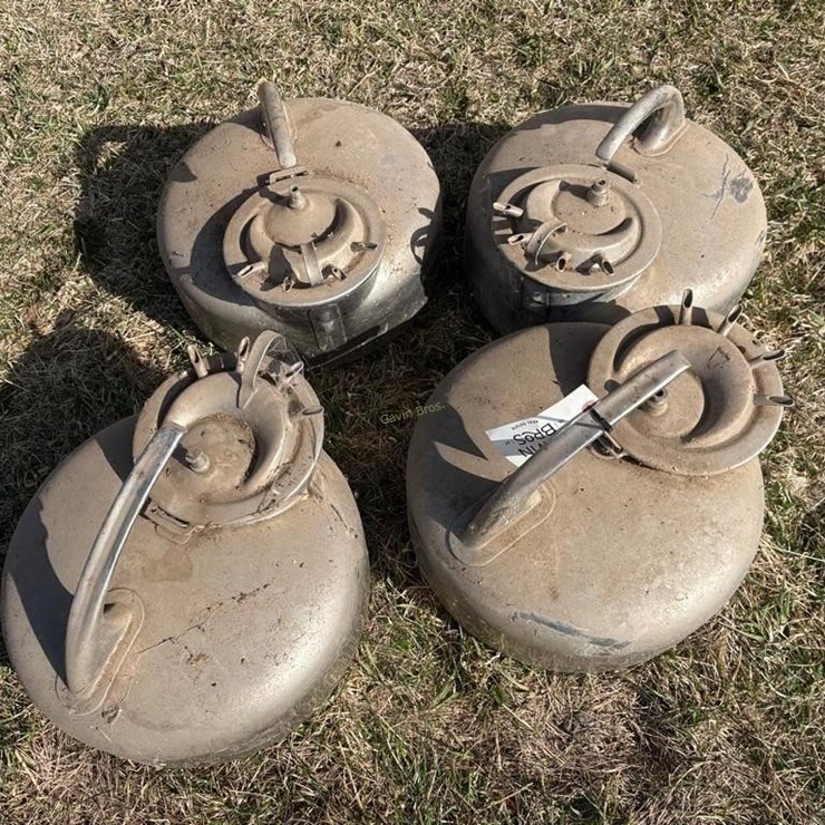 (4) Surge Milker Cans