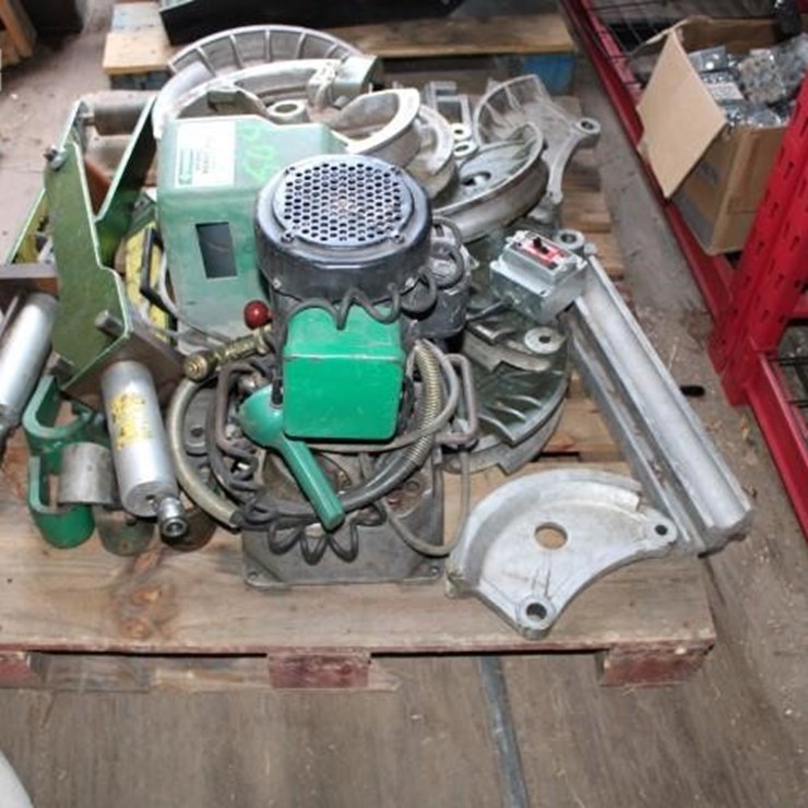 #504 PALLET OF GREENLEE BENDER COMPONENTS 975 HYD
