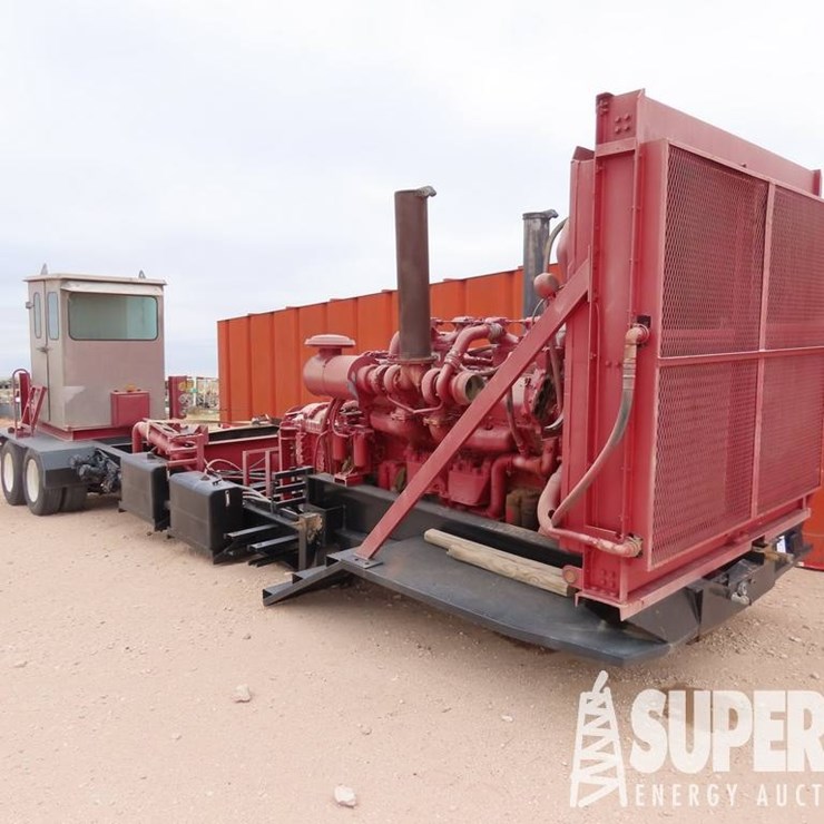 (2-14) SHOPBUILT T/A Pump Trailer, w/ DETROIT 12V-...