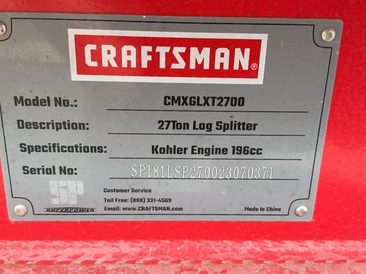 #106-•-craftsman-27-ton-log-splitter-image-9