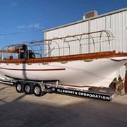 #9550 • 1906 U.S. NAVY STEAM CUTTER – 40' USS NEW JERSEY CAPTAIN’S LAUNCH #873 NJ-1