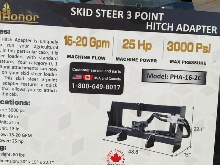 #1369-•-unused-landhonor-skid-steer-3-point-hitch-adapter-image-7