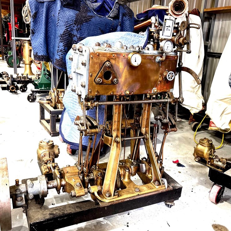 #14 • 1896 U.S. NAVY TYPE G2 COMPOUND LAUNCH STEAM ENGINE – 18.6 HP