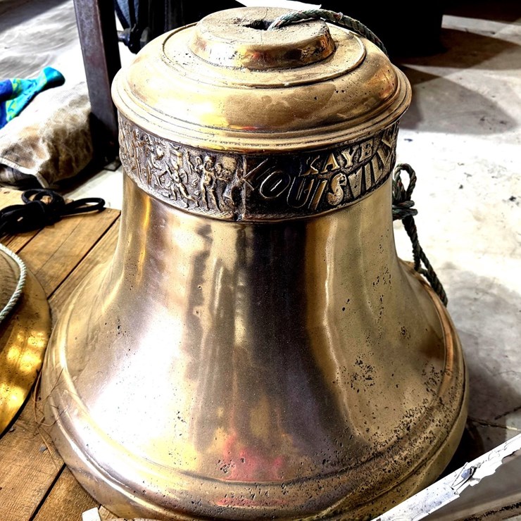 #8 • ANTIQUE BRASS CHURCH BELL – PRE-1900