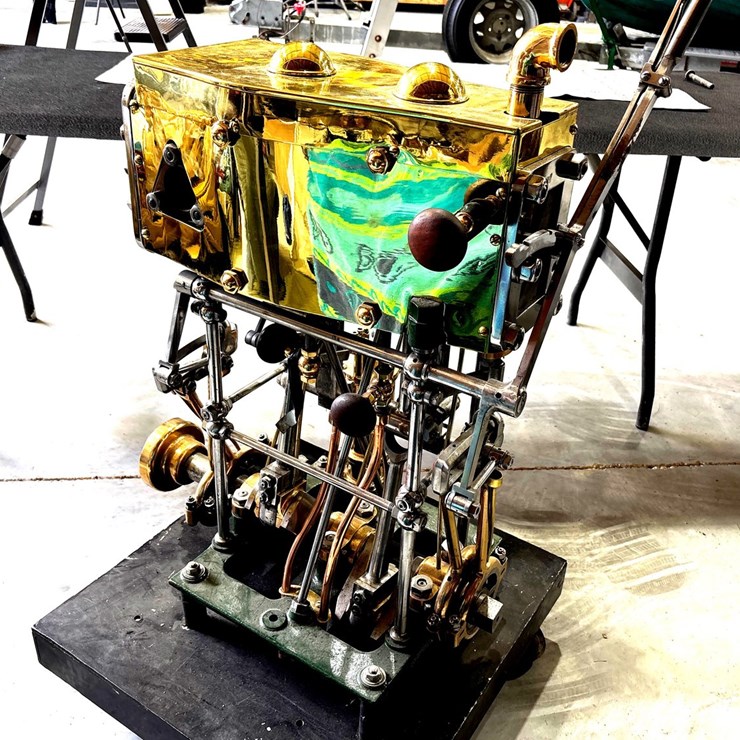 #12 • 1886 U.S. NAVY TYPE B COMPOUND LAUNCH STEAM ENGINE