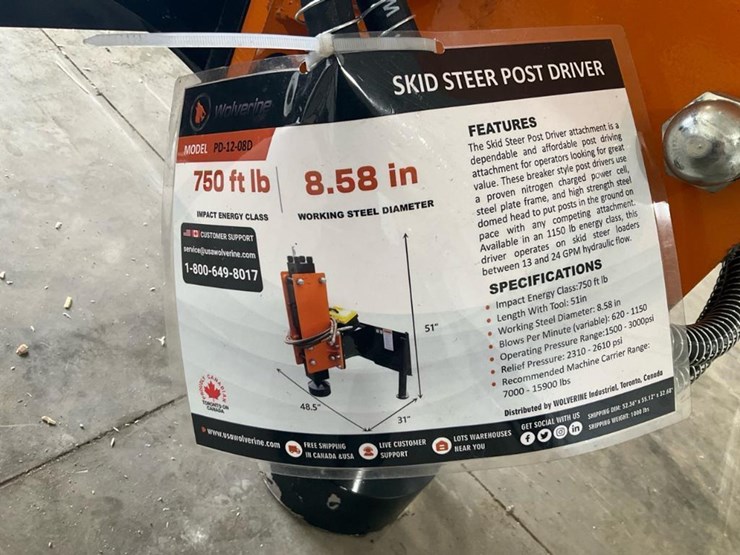 #1439-•-wolverine-skid-steer-post-driver-image-4