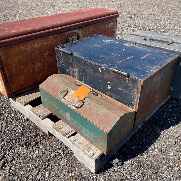 #3451 • Pallet of Various Tool and Storage Boxes