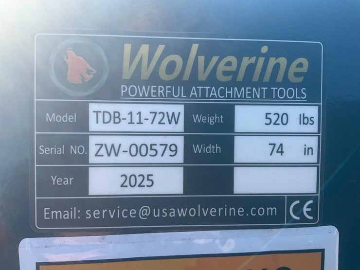 #1410-•-unused-wolverine-skid-steer-track-duty-bucket-attachment-image-4