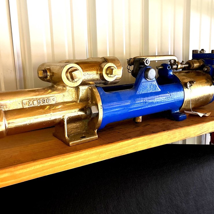 #24 • U.S. NAVY SIMPLEX STEAM LAUNCH BOILER FEED PUMP – CIRCA 1915