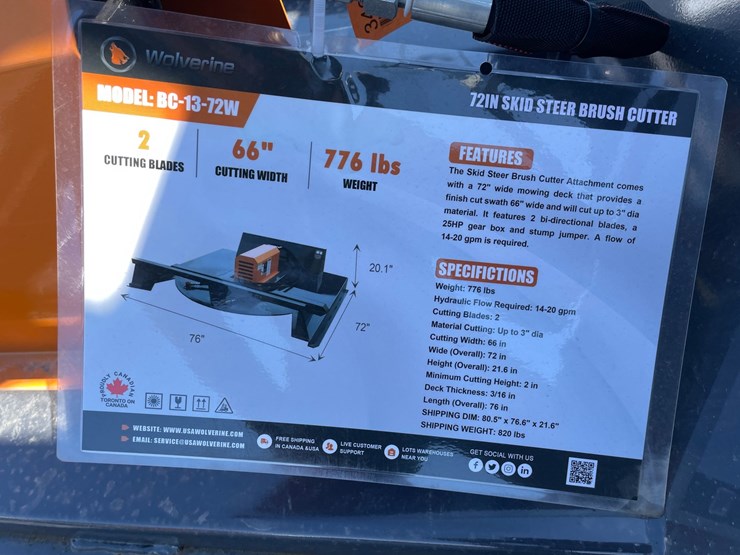 #3465-•-unused,-wolverine-skidsteer-brush-cutter-image-5