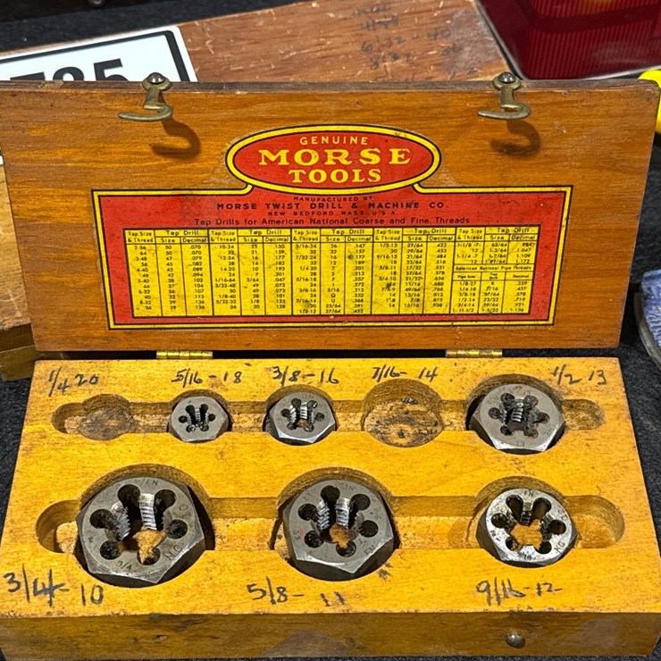 #734 • SET OF MORSE RETHREADING DIES