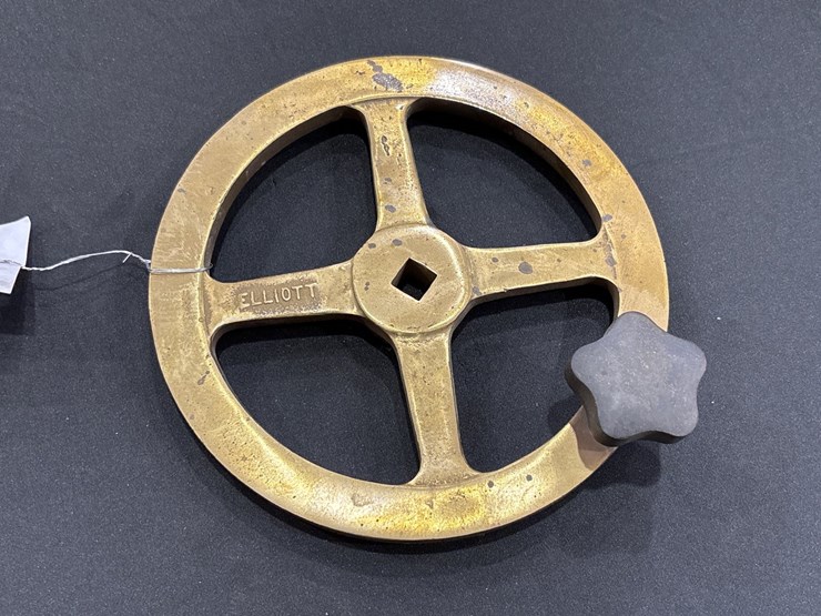#22-•-antique-elliott-brass-valve-handwheel-|-crank-handle-image-3
