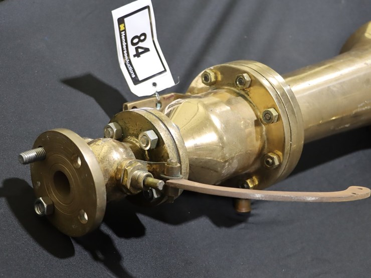 #84-•-vintage-maritime-brass-signal-horn-with-valve-&-handle-(28”)-image-2