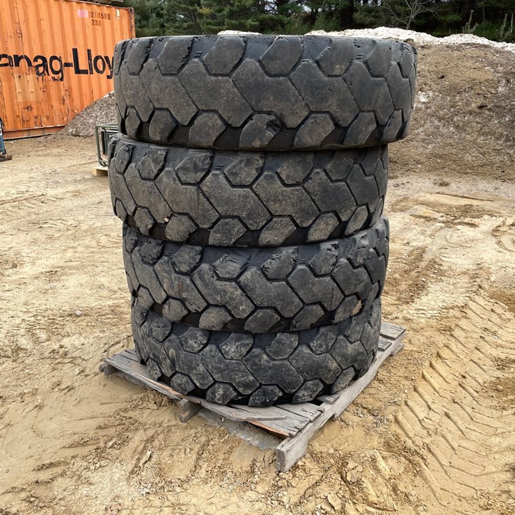 #7539 • Set of (4) Firestone Brand Telehandler Tires on Rims
