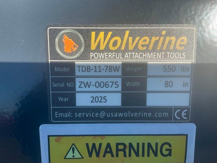 #1413-•-unused-wolverine-skid-steer-track-duty-bucket-attachment-image-4