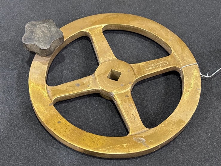 #22-•-antique-elliott-brass-valve-handwheel-|-crank-handle-image-1