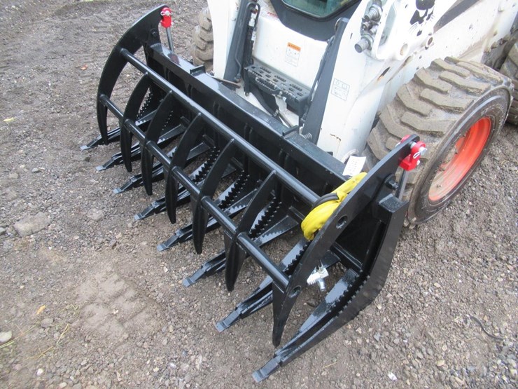 wildcat-78"-skid-steer-root-rake-grapple-image-1