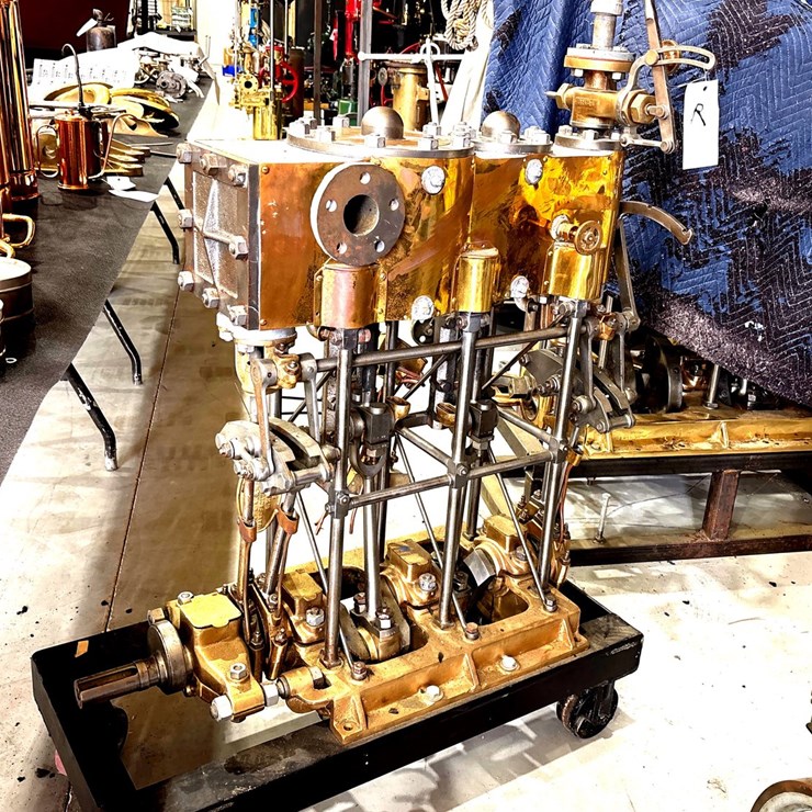 #15 • 1915 U.S. NAVY TYPE K COMPOUND LAUNCH STEAM ENGINE – 20 HP