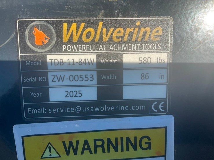#1416-•-unused-wolverine-skid-steer-track-duty-bucket-attachment-image-4