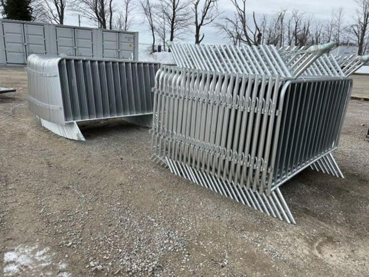 unused-qty-of-(80)-galvanized-site-fence-image-4