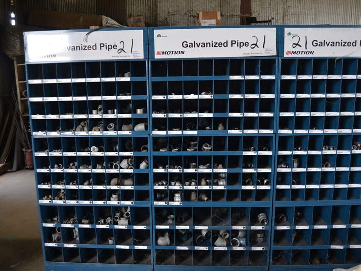8-section-steel-shelf-w/-galvanized-&-black-irdn-pipe-fitting-image-2