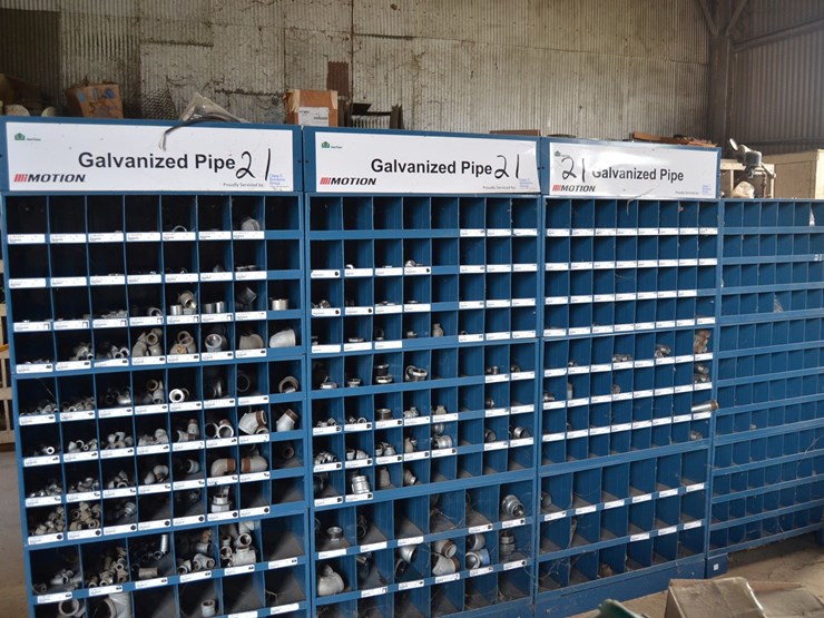 8-section-steel-shelf-w/-galvanized-&-black-irdn-pipe-fitting-image-1