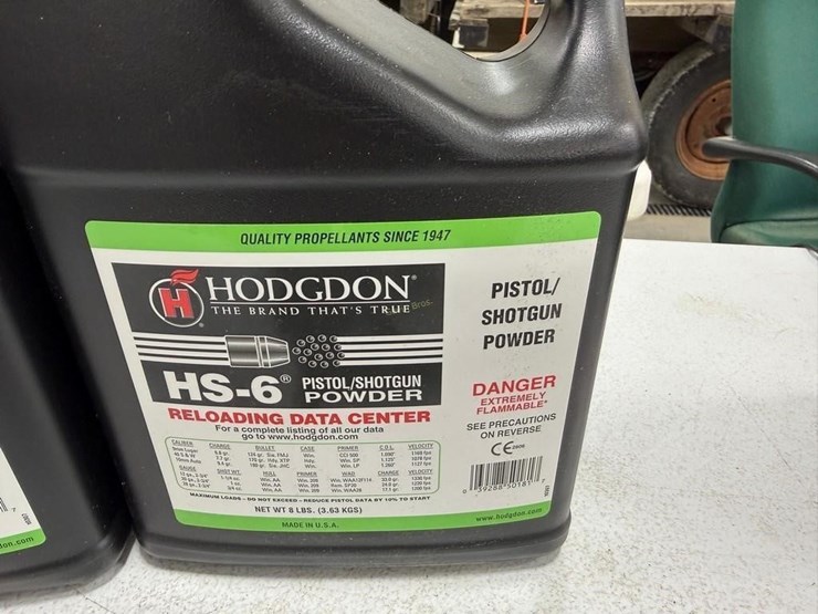 (2)-8lb-hodgdon-hs-6-pistol/shotgun-powder-jugs-image-2
