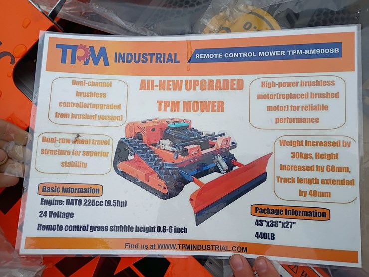 #l19-016-•-2026-tpm-remote-control-lawn-mower-w/-blade-image-9