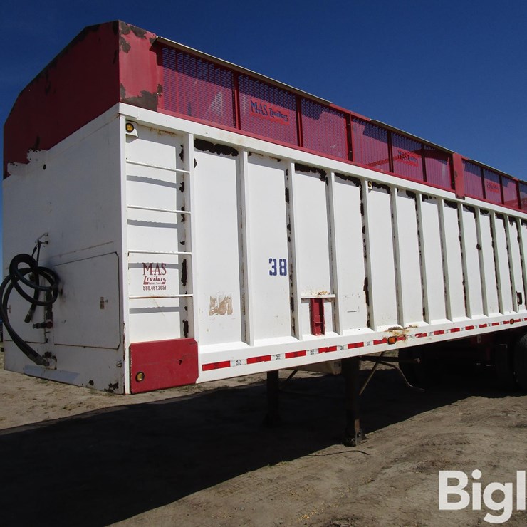 2014 Mas Silo 38' Live Bottom T/A Silage Trailer