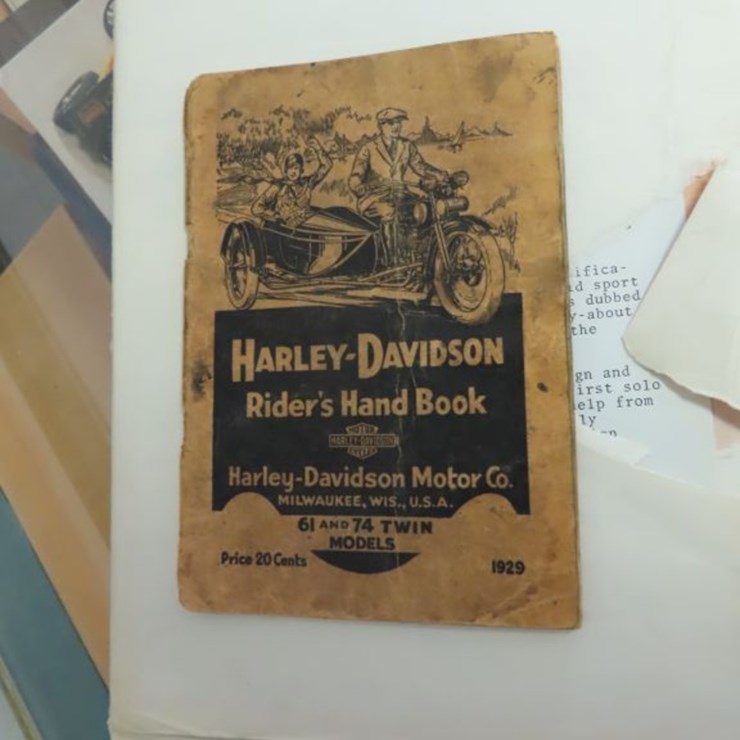 1929 Harley Davidson Riders Handbook
