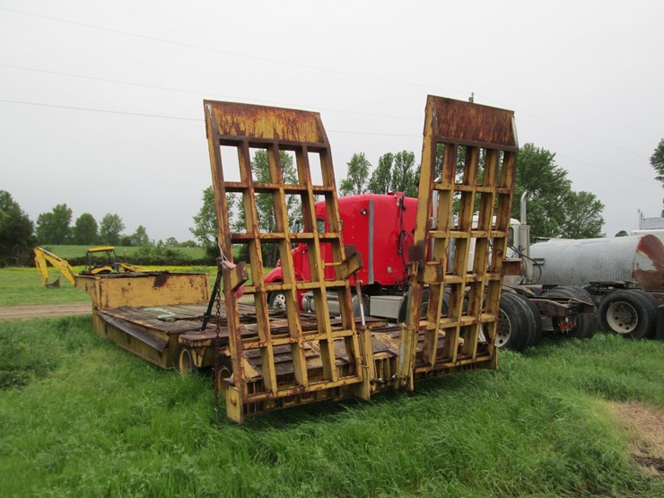 #46170-•-homemade-22'-t/a-steel-fixed-neck-lowboy-trailer-image-4