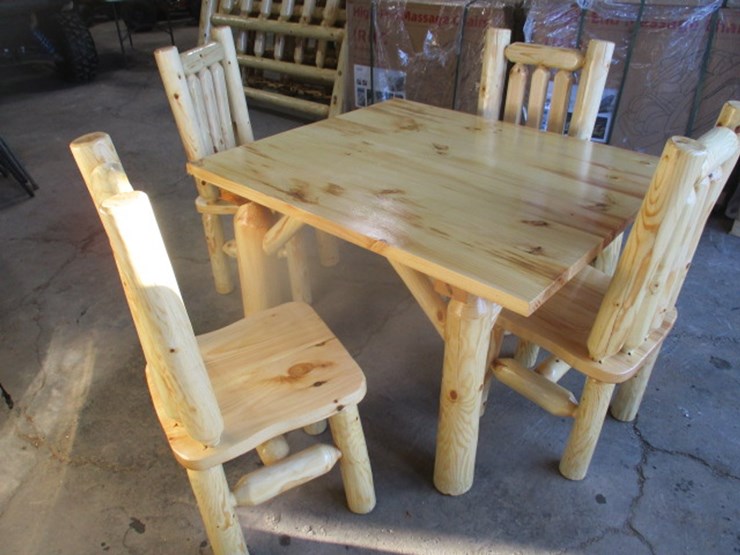 #7144-•-pine-kitchen-table-w/4-chairs-image-5